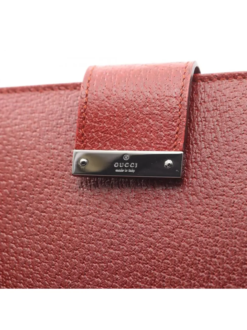 Gucci Zip Bifold Wallet Leather Red #339729G35B